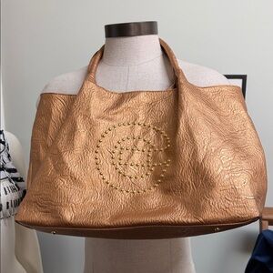 Vegan leather copper Tan Handbag